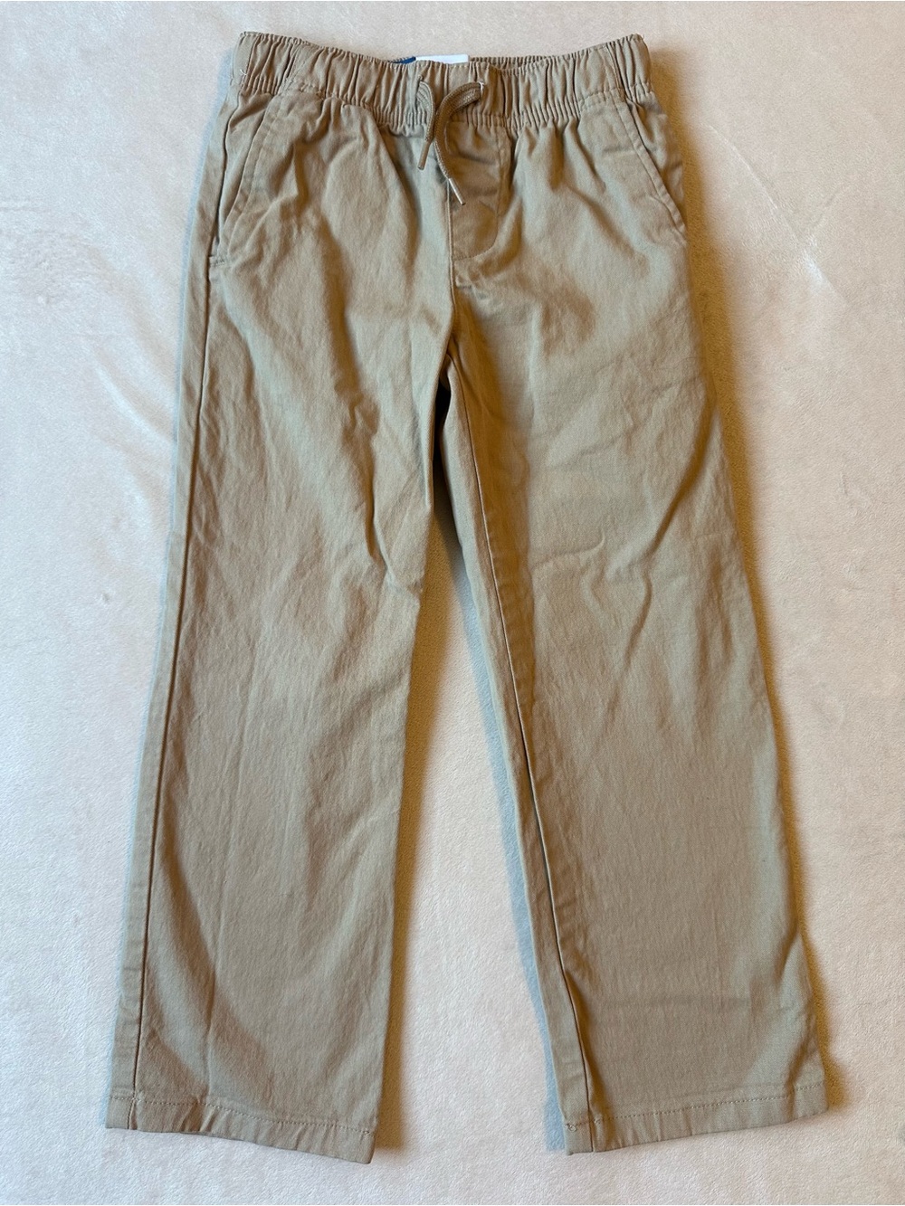 Boys Old Navy Elastic Waist Straight-Leg Khaki Pants